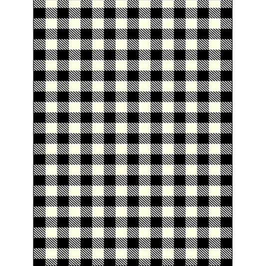 Modern Living Room Rug in Black and White Small Check Print Rug Polyester Machine Washable Area Rug Clearhalo 'Area Rug' 'Modern' 'Rugs' Rug' 1583899