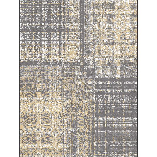 Funky Abstract Rug Grey Industrial Rug Polyester Washable Anti-Slip Backing Area Rug for Living Room Clearhalo 'Area Rug' 'Rug' 1584546