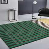 Casual Modern Rug Colorful Plaid Stripe Pattern Rug Polyester Machine Washable Carpet for Home Decoration Clearhalo 'Area Rug' 'Modern' 'Rugs' Rug' 1584669