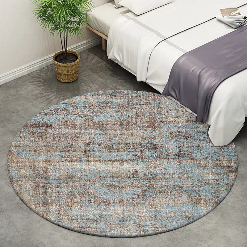 Modern Living Room Rug in Brown Abstract Painting Print Rug Polyester Anti-Slip Machine Washable Area Rug Brown Clearhalo 'Area Rug' 'Modern' 'Rugs' Rug' 1584730