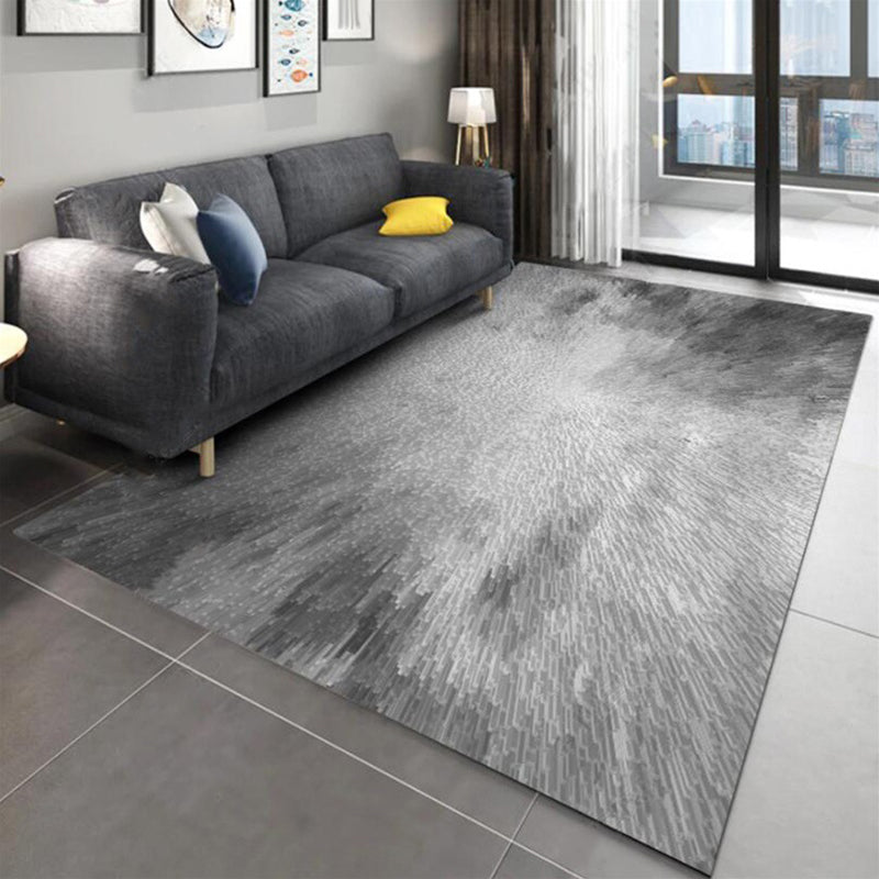 Modern Living Room Rug in Grey Abstract Splatter Print Rug Polyester Pet Friendly Washable Area Rug Grey Clearhalo 'Area Rug' 'Modern' 'Rugs' Rug' 1584876