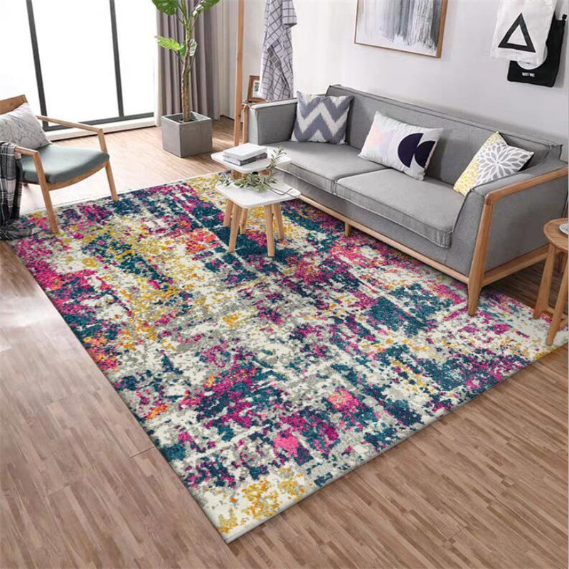 Stylish Abstract Rug Multicolor Industrial Rug Polyester Washable Anti-Slip Backing Area Rug for Living Room Clearhalo 'Area Rug' 'Rug' 1585020