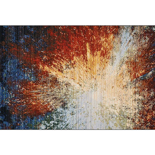 Contemporary Modern Rug Colorful Abstract Splash Ink Pattern Rug Polyester Washable Non-Slip Carpet for Home Decoration Clearhalo 'Area Rug' 'Modern' 'Rugs' Rug' 1585351