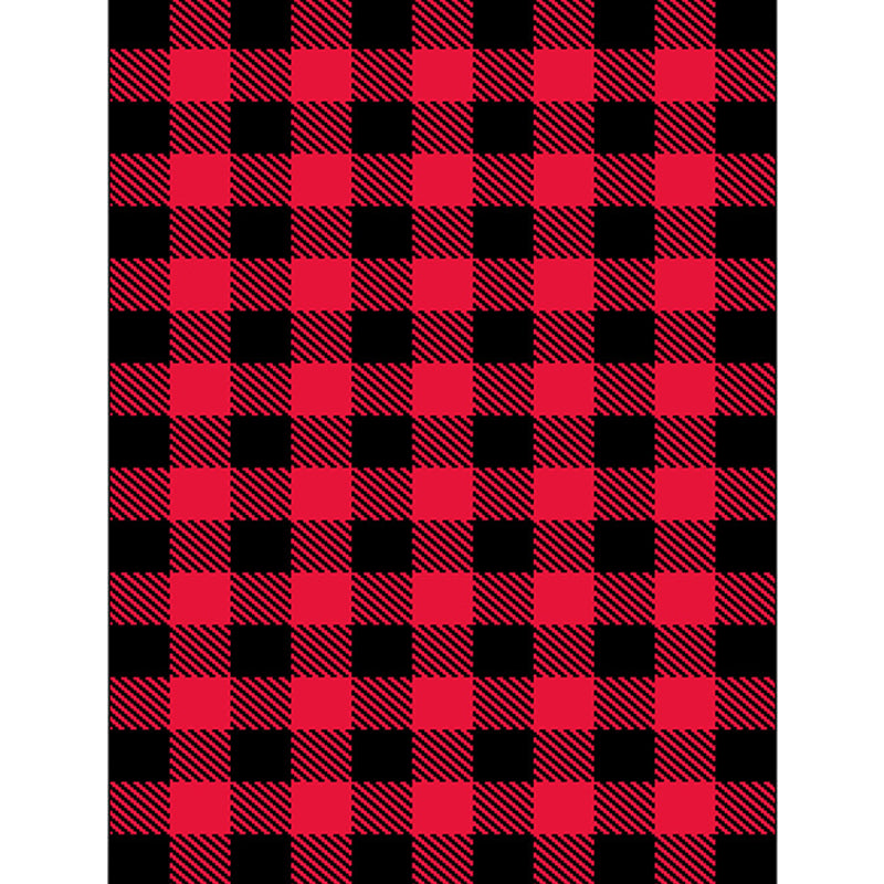 Casual Modern Rug in Red Check Stripe Pattern Rug Polyester Pet Friendly Anti-Slip Carpet for Home Decoration Clearhalo 'Area Rug' 'Modern' 'Rugs' Rug' 1585531