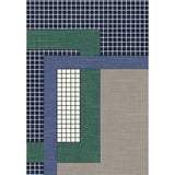 Modern Living Room Rug Colorful Colorblock Check Print Rug Polyester Anti-Slip Backing Area Rug Clearhalo 'Area Rug' 'Modern' 'Rugs' Rug' 1585539