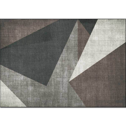Brown Modern Rug Polyester Colorblock Rug Washable Non-Slip Backing Carpet for Living Room Clearhalo 'Area Rug' 'Modern' 'Rugs' Rug' 1585803