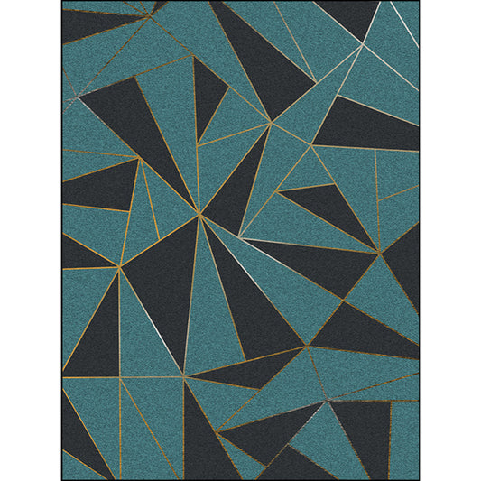 Black and Green Modern Rug Polyester Colorblock Rug Washable Non-Slip Backing Carpet for Living Room Clearhalo 'Area Rug' 'Modern' 'Rugs' Rug' 1585819