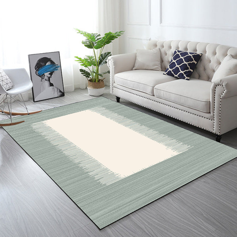 Simple Striped Pattern Rug Light Blue and Beige Modern Rug Polyester Washable Non-Slip Area Rug for Living Room Clearhalo 'Area Rug' 'Modern' 'Rugs' Rug' 1586001