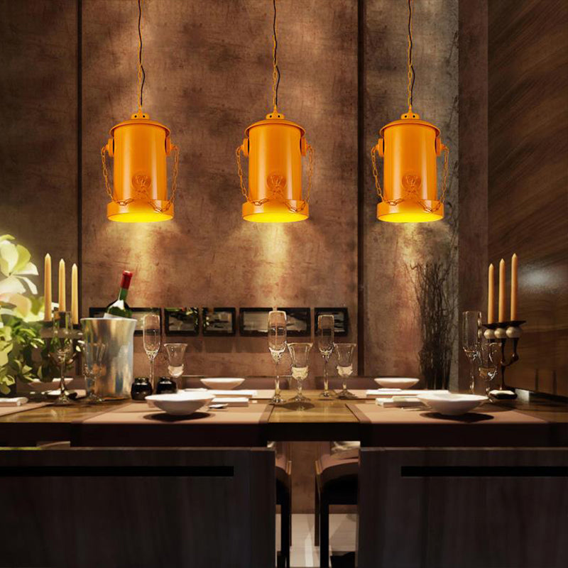 Creative Fire Hydrant Hanging Light Metallic 1 Light Suspension Light for Restaurant Bar Yellow Clearhalo 'Ceiling Lights' 'Pendant Lights' 'Pendants' Lighting' 159197_b69632d3-af39-4169-b511-327bba9f2dd8