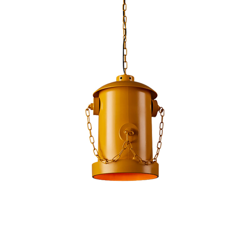 Creative Fire Hydrant Hanging Light Metallic 1 Light Suspension Light for Restaurant Bar Clearhalo 'Ceiling Lights' 'Pendant Lights' 'Pendants' Lighting' 159199