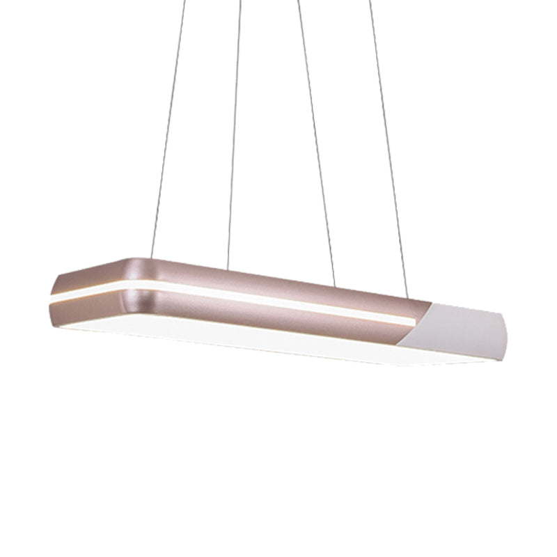 Rose Gold Ring Suspension Light Modern LED Metal Hanging Light Fixture for Dining Room, 18"/19"/21.5"/30" Wide Clearhalo 'Ceiling Lights' 'Modern Pendants' 'Modern' 'Pendant Lights' 'Pendants' Lighting' 159411