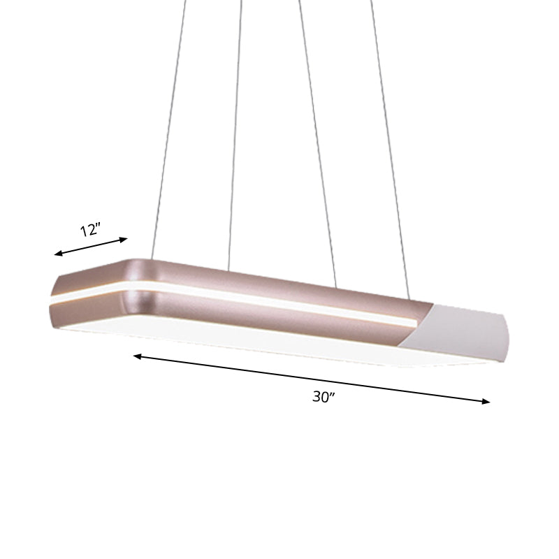 Rose Gold Ring Suspension Light Modern LED Metal Hanging Light Fixture for Dining Room, 18"/19"/21.5"/30" Wide Clearhalo 'Ceiling Lights' 'Modern Pendants' 'Modern' 'Pendant Lights' 'Pendants' Lighting' 159412