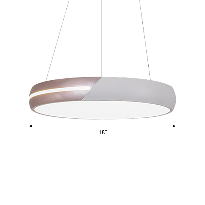 Rose Gold Ring Suspension Light Modern LED Metal Hanging Light Fixture for Dining Room, 18"/19"/21.5"/30" Wide Clearhalo 'Ceiling Lights' 'Modern Pendants' 'Modern' 'Pendant Lights' 'Pendants' Lighting' 159421