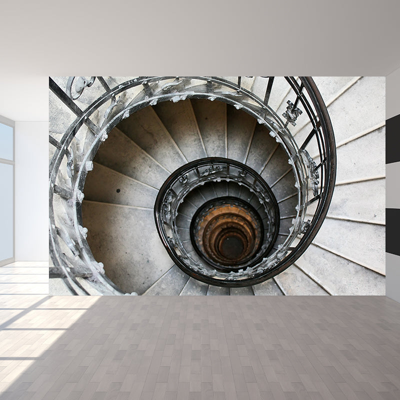 Photo Print Swirly Staircase Mural Wallpaper Huge Wall Covering for ...