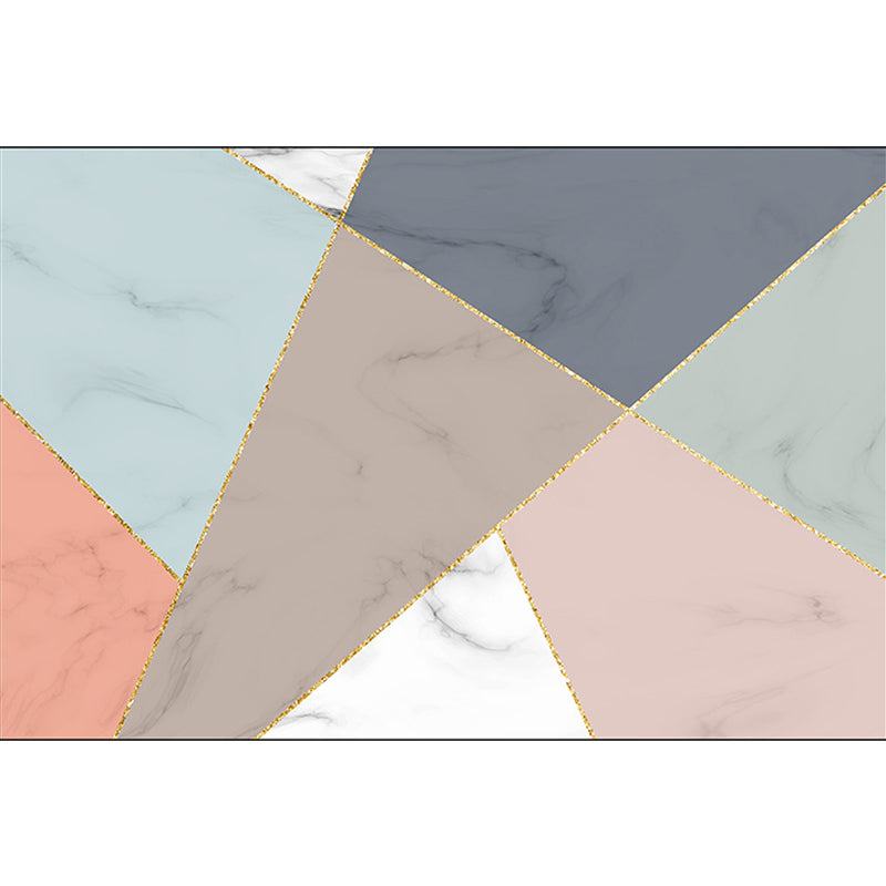 Multicolored Bedroom Rug Modern Colorblock Marble Irregular Shape Pattern Area Rug Polyester Washable Carpet Clearhalo 'Area Rug' 'Modern' 'Rugs' Rug' 1596708