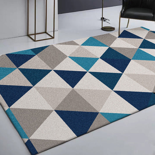 Modern Living Room Rug Colorful Geometric Triangle Print Rug Polyester Stain-Resistant Area Rug Clearhalo 'Area Rug' 'Modern' 'Rugs' Rug' 1596731