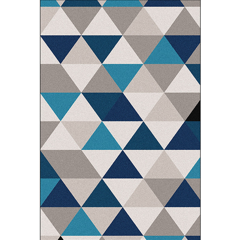 Modern Living Room Rug Colorful Geometric Triangle Print Rug Polyester Stain-Resistant Area Rug Clearhalo 'Area Rug' 'Modern' 'Rugs' Rug' 1596732