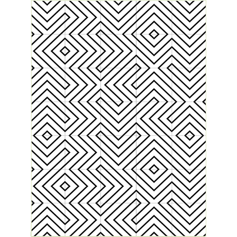 Modern Living Room Rug in White Geometric Lines Print Rug Polyester Stain-Resistant Washable Area Rug Clearhalo 'Area Rug' 'Modern' 'Rugs' Rug' 1596740