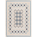 Stylish Geometric Pattern Rug Blue Vintage Rug Polyester Washable Anti-Slip Backing Area Rug for Bedroom Clearhalo 'Area Rug' 'Bohemian' 'Rugs' Rug' 1596940