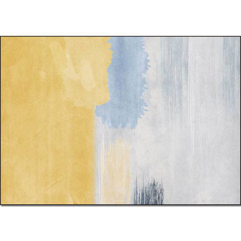 Stylish Abstract Rug Yellow and Grey Nordic Rug Polyester Washable Anti-Slip Backing Area Rug for Living Room Clearhalo 'Area Rug' 'Modern' 'Rugs' Rug' 1597288