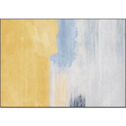 Stylish Abstract Rug Yellow and Grey Nordic Rug Polyester Washable Anti-Slip Backing Area Rug for Living Room Clearhalo 'Area Rug' 'Modern' 'Rugs' Rug' 1597288