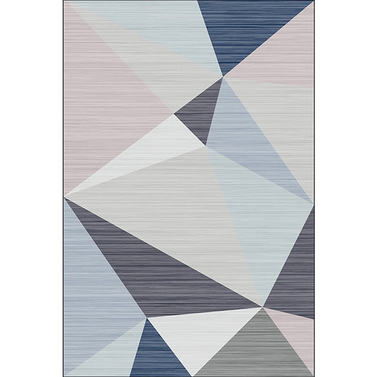 Casual Modern Rug in Ivory Colorblock Triangle Stripe Pattern Rug Polyester Non-Slip Backing Carpet for Home Decoration Clearhalo 'Area Rug' 'Modern' 'Rugs' Rug' 1597803
