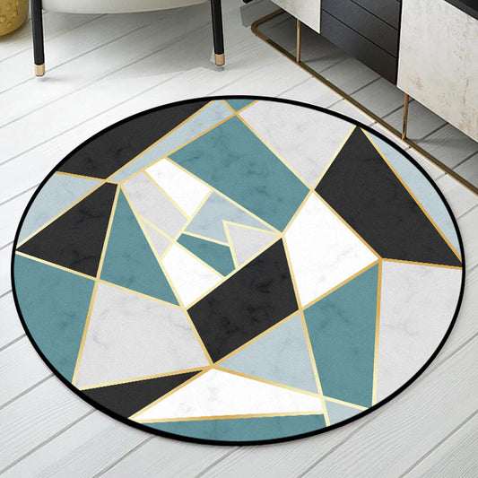 Minimalist Modern Rug in Grey Geometry Irregular Shape Pattern Rug Polyester Non-Slip Carpet for Home Decoration Clearhalo 'Area Rug' 'Modern' 'Rugs' Rug' 1597818
