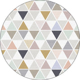 Modern Living Room Rug in Ivory Geometric Triangle Stripe Print Rug Polyester Anti-Slip Backing Area Rug Clearhalo 'Area Rug' 'Modern' 'Rugs' Rug' 1597827