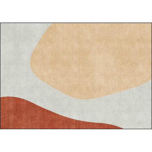 Novelty Living Room Rug in Grey and Brown Color Block Print Rug Polyester Anti-Slip Backing Area Rug Clearhalo 'Area Rug' 'Rug' 1597891