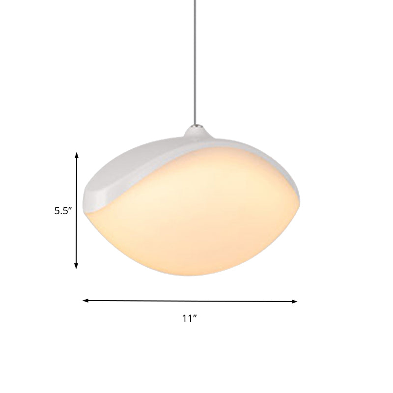 Elliptical Pendant Ceiling Light Contemporary Metal LED White/Champagne Gold Suspension Light Clearhalo 'Ceiling Lights' 'Modern Pendants' 'Modern' 'Pendant Lights' 'Pendants' Lighting' 159871