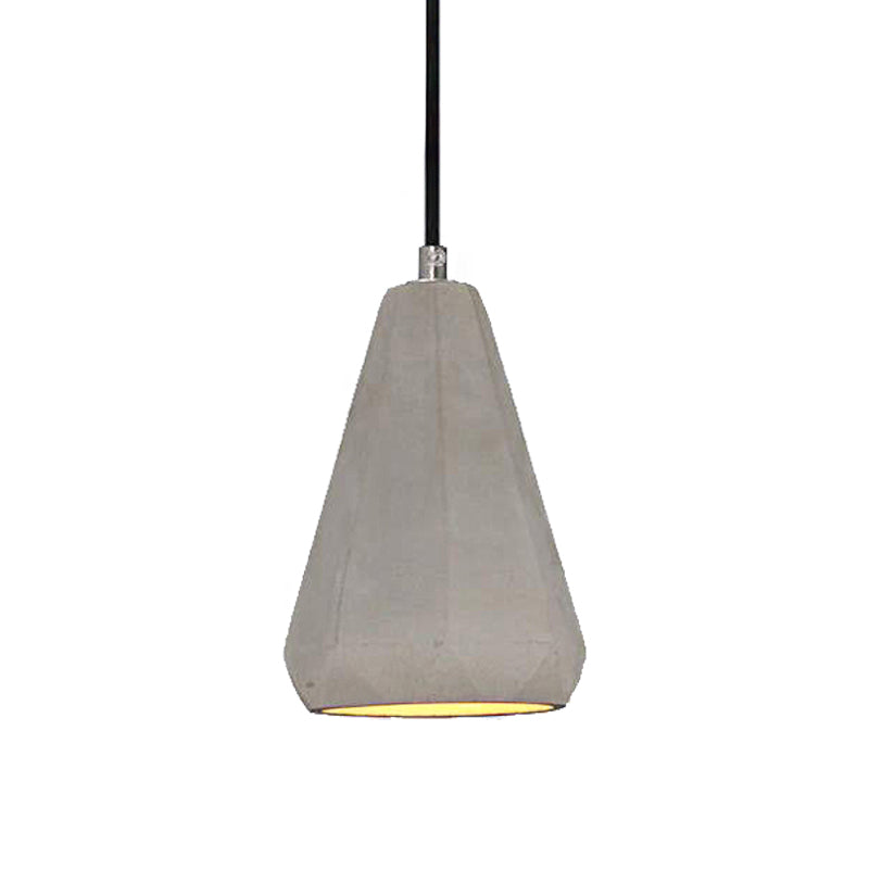 Gray Conical Pendant Light Industrial Stylish Cement 1 Light Kitchen Hanging Light Clearhalo 'Ceiling Lights' 'Modern Pendants' 'Modern' 'Pendant Lights' 'Pendants' Lighting' 160112