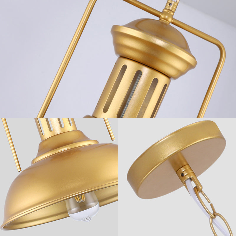 13"/16" Wide 1 Bulb Barn Shade Pendant Light Industrial Stylish Gold Finish Metal Hanging Lamp over Table Clearhalo 'Art Deco Pendants' 'Cast Iron' 'Ceiling Lights' 'Ceramic' 'Crystal' 'Industrial Pendants' 'Industrial' 'Metal' 'Middle Century Pendants' 'Pendant Lights' 'Pendants' 'Tiffany' Lighting' 160638