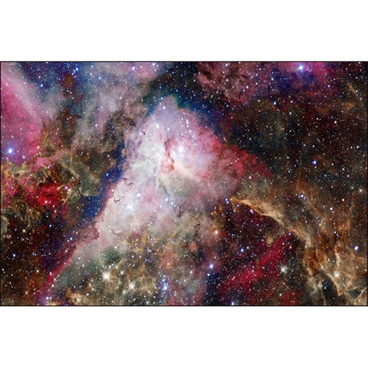 Pink and Brown Bedroom Rug Modern Outer Space Nebula Pattern Area Rug Polyester Pet Friendly Carpet Clearhalo 'Area Rug' 'Modern' 'Rugs' Rug' 1608792