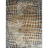 Modern Crocodile Print Rug Brown Polyester Rug Machine Washable Non-Slip Area Rug for Bedroom Clearhalo 'Area Rug' 'Modern' 'Rugs' Rug' 1609423