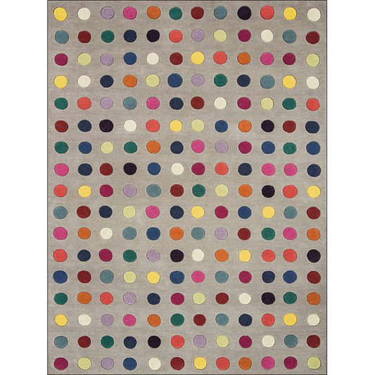 Brown Bedroom Rug Modern Polka Dots Pattern Area Rug Polyester Pet Friendly Washable Carpet Clearhalo 'Area Rug' 'Modern' 'Rugs' Rug' 1610712