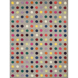 Brown Bedroom Rug Modern Polka Dots Pattern Area Rug Polyester Pet Friendly Washable Carpet Clearhalo 'Area Rug' 'Modern' 'Rugs' Rug' 1610712