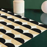 Stylish Geometric Pattern Rug Golden and Black Nordic Rug Polyester Washable Anti-Slip Backing Area Rug for Living Room Clearhalo 'Area Rug' 'Modern' 'Rugs' Rug' 1610915