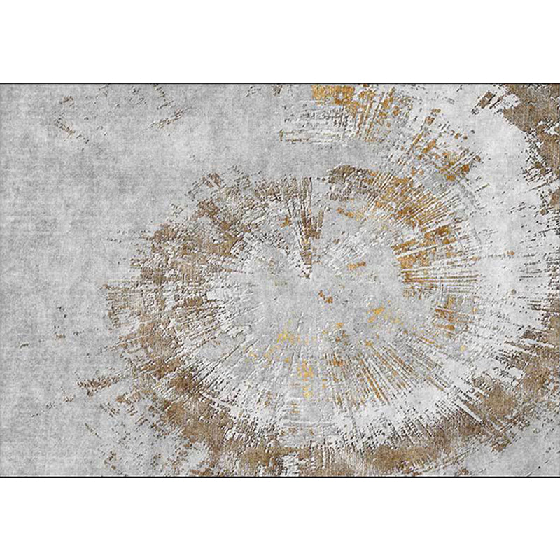 Grey Industrial Rug Polyester Abstract Rug Washable Non-Slip Backing Carpet for Living Room Clearhalo 'Area Rug' 'Modern' 'Rugs' Rug' 1612135