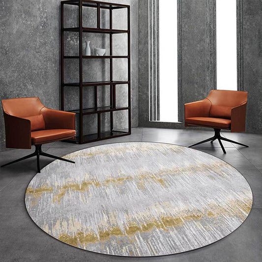 Grey Modern Rug Polyester Abstract Rug Washable Non-Slip Backing Carpet for Living Room Clearhalo 'Area Rug' 'Modern' 'Rugs' Rug' 1613427