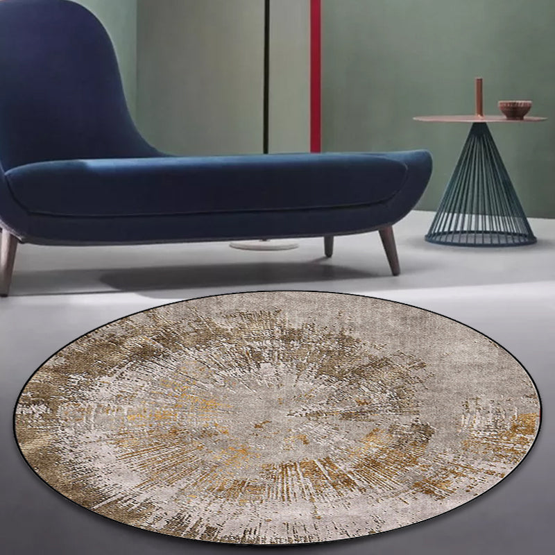 Grey Industrial Rug Polyester Abstract Rug Washable Non-Slip Backing Carpet for Living Room Clearhalo 'Area Rug' 'Modern' 'Rugs' Rug' 1613451