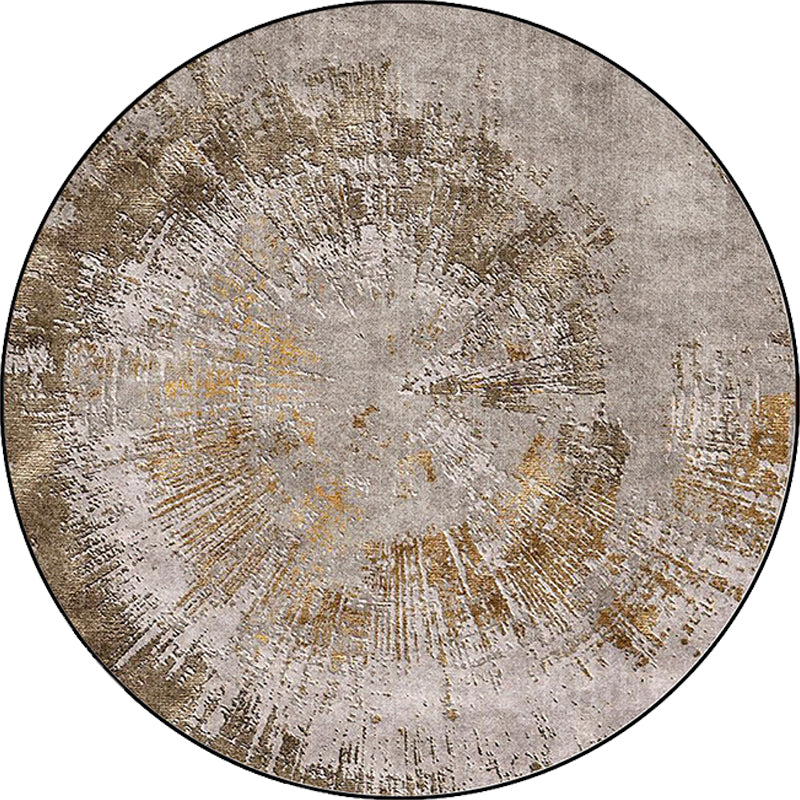 Grey Industrial Rug Polyester Abstract Rug Washable Non-Slip Backing Carpet for Living Room Clearhalo 'Area Rug' 'Modern' 'Rugs' Rug' 1613452