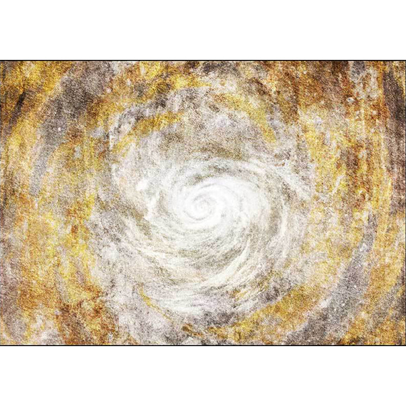 Novelty Abstract Rug Golden Polyester Rug Machine Washable Non-Slip Area Rug for Bedroom Clearhalo 'Area Rug' 'Modern' 'Rugs' Rug' 1613524