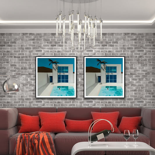 Sea and Loneliness Painting Art Print Textured Modernist Bedroom Wall Decoration Clearhalo 'Arts' 'Canvas Art' 1615820