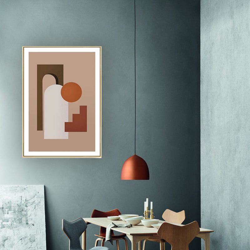 Nordic Still Life Geométrique Art Print pastel Couleur de couleur Texture de mur pour salon