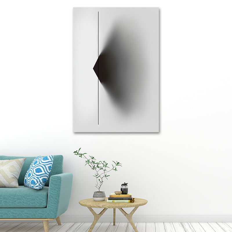 Minimalistic Abstract Painting Canvas Textured Light-Color Wall Art for Corridor Clearhalo 'Art Gallery' 'Canvas Art' 'Contemporary Art Gallery' 'Modern' Arts' 1616605