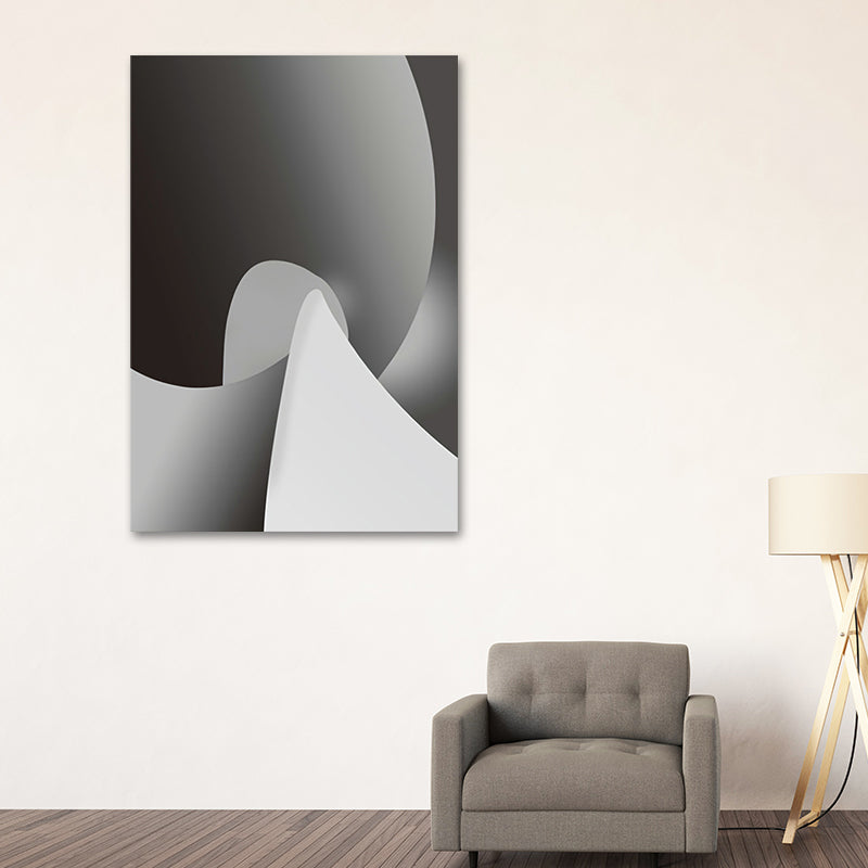 Minimalistic Abstract Painting Canvas Textured Light-Color Wall Art for Corridor Clearhalo 'Art Gallery' 'Canvas Art' 'Contemporary Art Gallery' 'Modern' Arts' 1616614