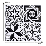 Black Flower-Like Wallpapers Seamless Pattern Boho Pick Up Sticks Wall Art for Restroom Clearhalo 'Wall Decor' 'Wallpaper' 1618707