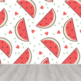 Water Resistant Watermelon Block Mural Non-Woven Cloth Modern Wall Art for Boys Room Clearhalo 'Wall Decor' 'Wall Mural' 1619158