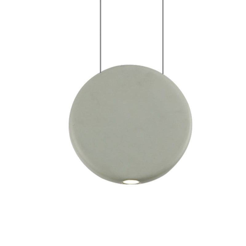 Black/Grey/Green Round Suspension Pendant Nordic LED Resin Hanging Lamp in Warm/White Light, 6"/8.5/12"W Clearhalo 'Ceiling Lights' 'Modern Pendants' 'Modern' 'Pendant Lights' 'Pendants' Lighting' 162198