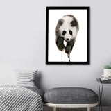 Black and White Panda Canvas Art Textured Asian Style Kids Bedroom Wall Decoration - Clearhalo - 'Arts' - 'Canvas Art' - 1625886